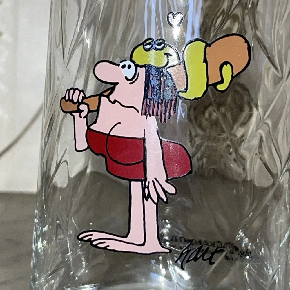 ARBY's,  B.C. ICE AGE COLLECTORS SERIES DRINKING GLASS 1981 Vintage Snake Woman